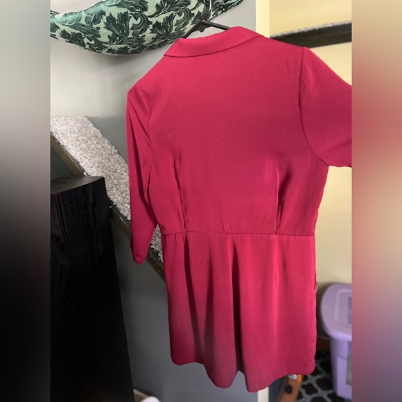 Burgundy Blazer Romper - Picture 5 of 7